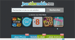 Desktop Screenshot of jeuxvideomobile.com